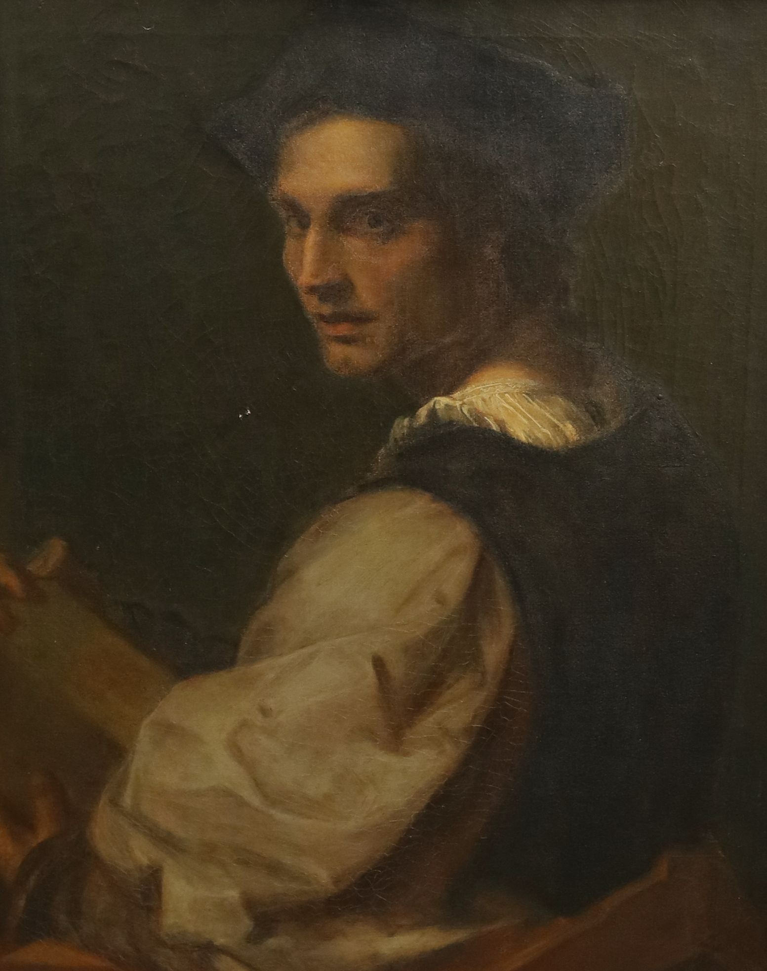 19th Century Italian School after Andrea del Sarto (1483-1530), Self portrait, oil on canvas, 71 x 56cm